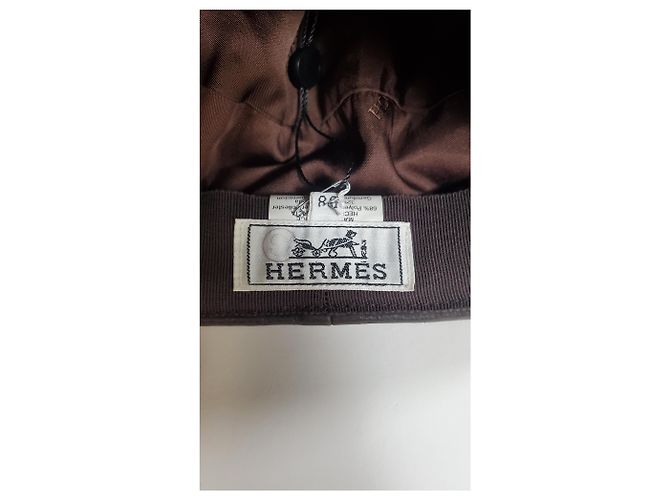 Hermès-Beret aus Polyester mit Tierdruck - Ansicht 4