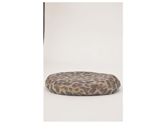 Hermès-Beret aus Polyester mit Tierdruck - Ansicht 6