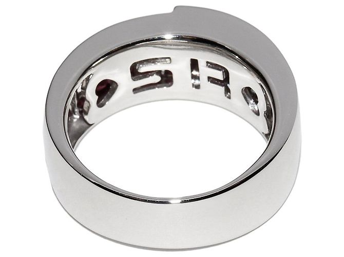 Autre Marque Anillo Pt950 Rubí 1.00ct Diamante 0.25ct Tamaño 12.5 - vista 3