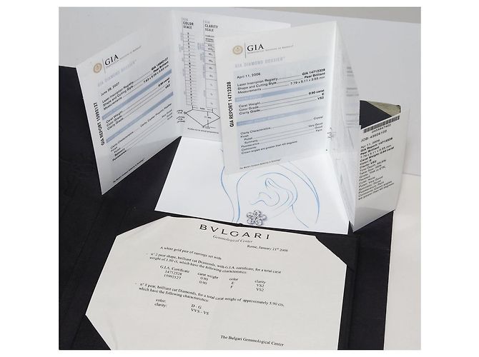 Autre Marque Orecchini Flora in oro bianco 18K Bvlgari - vista 3