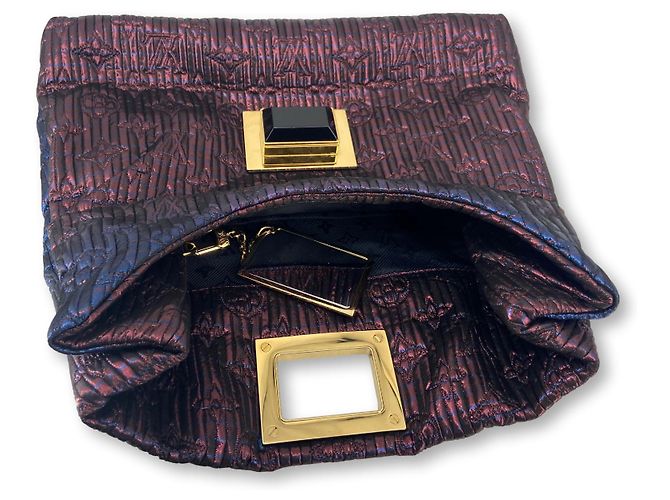Louis Vuitton Clutch Monogram Ombre Altair pieghevole LV Blu Viola scuro - vista 2