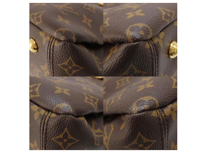 Borsa Tote Monogram Pallas M41175 di Louis Vuitton Marrone Fuschia Monogramma - vista 10