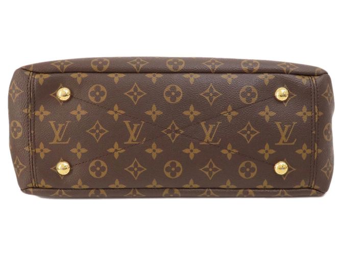 Borsa Tote Monogram Pallas M41175 di Louis Vuitton Marrone Fuschia Monogramma - vista 4