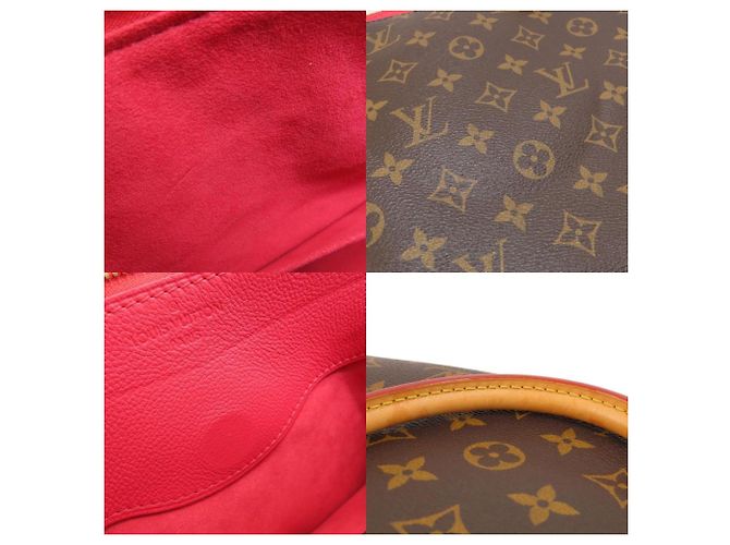 Borsa Tote Monogram Pallas M41175 di Louis Vuitton Marrone Fuschia Monogramma - vista 8