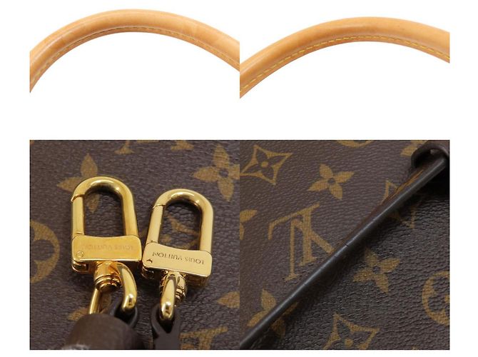 Borsa Tote Monogram Pallas M41175 di Louis Vuitton Marrone Fuschia Monogramma - vista 9