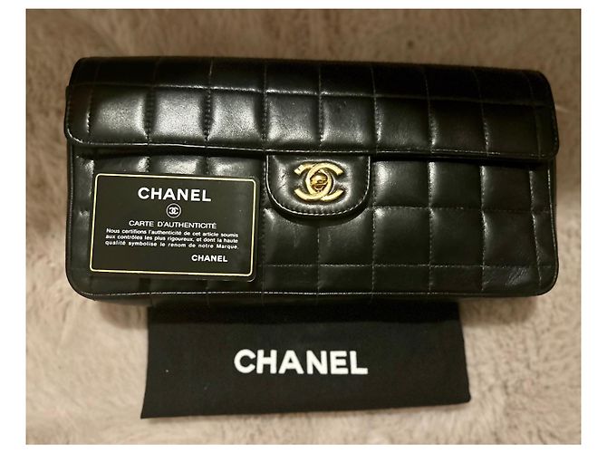 Chanel East West Borsa in pelle nera trapuntata Nero - vista 4
