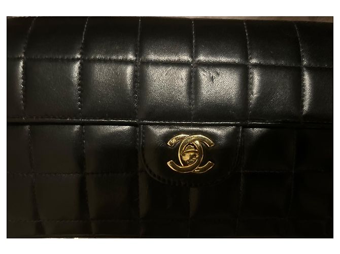 Chanel East West Borsa in pelle nera trapuntata Nero - vista 6