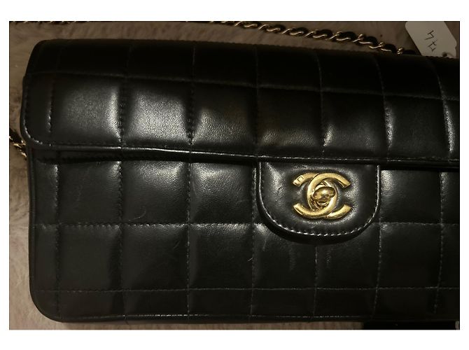 Chanel East West Borsa in pelle nera trapuntata Nero - vista 8