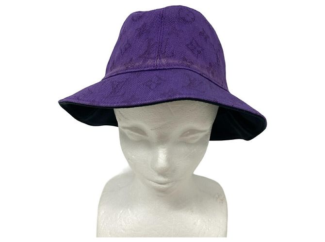 Cappello bucket essenziale Monogram viola Louis Vuitton Porpora - vista 3