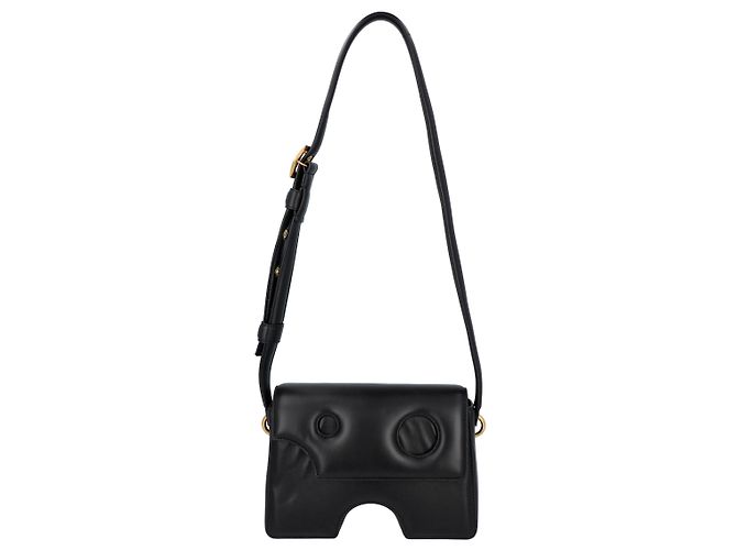 Borsa a spalla scolpita Off White Burrow-27 Nero - vista 5