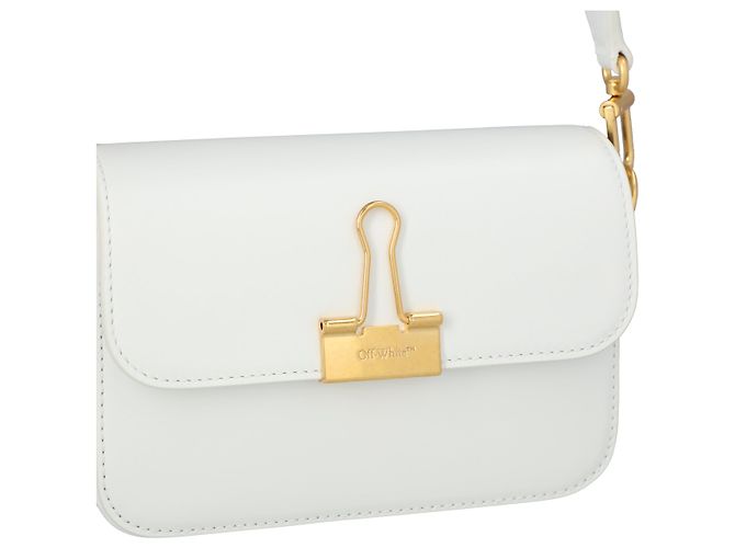 Borsa a spalla piccola Binder Off White Bianco - vista 4