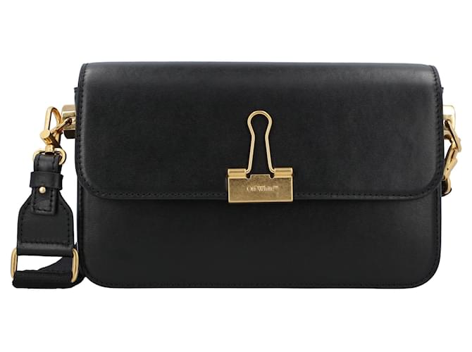 Off White Plain Binder M Schultertasche Weiß - Ansicht 5