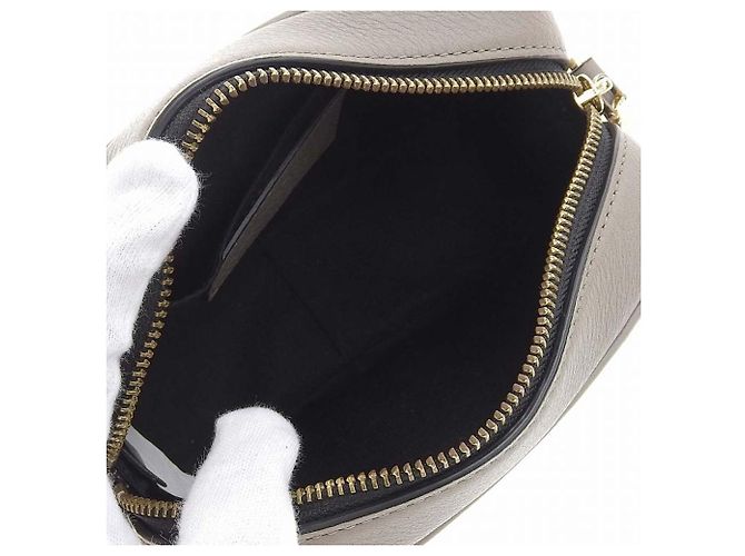 Autre Marque MARC JACOBS Bolsa de hombro Softshot 17 de cuero gris - vista 3