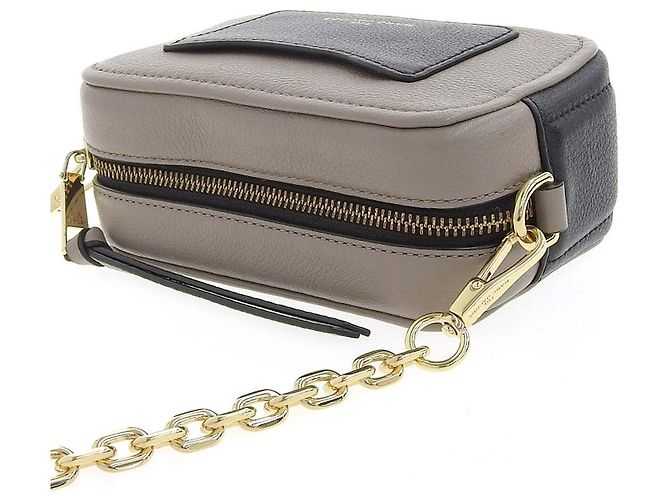 Autre Marque MARC JACOBS Bolsa de hombro Softshot 17 de cuero gris - vista 5
