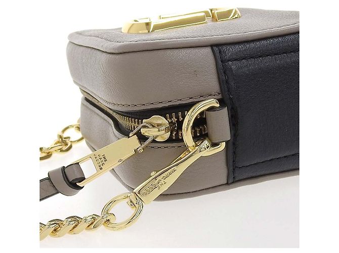 Autre Marque MARC JACOBS Bolsa de hombro Softshot 17 de cuero gris - vista 6