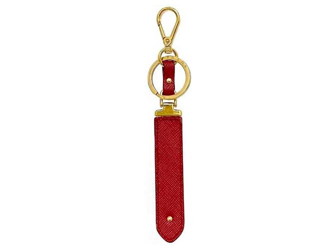 Portachiavi Saffiano Rosso Prada - vista 3