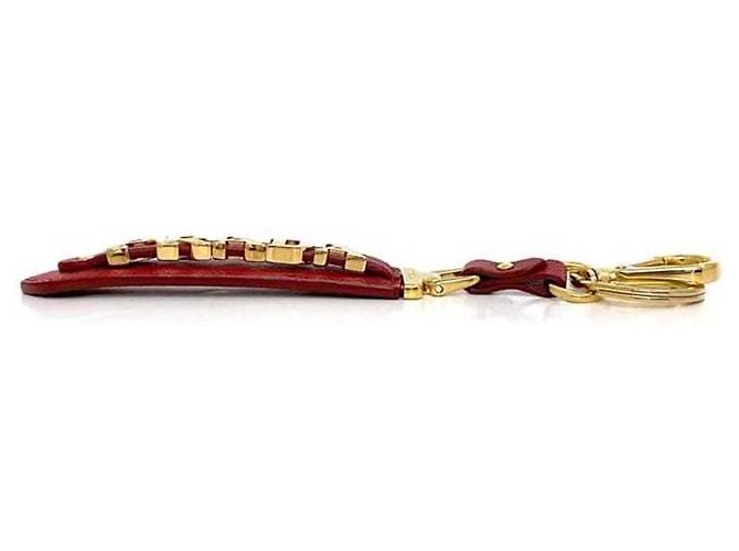 Portachiavi Saffiano Rosso Prada - vista 4