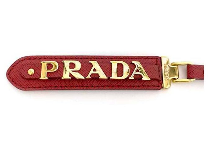 Portachiavi Saffiano Rosso Prada - vista 5