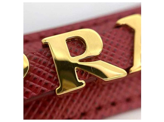 Portachiavi Saffiano Rosso Prada - vista 8