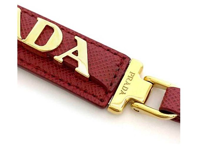 Portachiavi Saffiano Rosso Prada - vista 9
