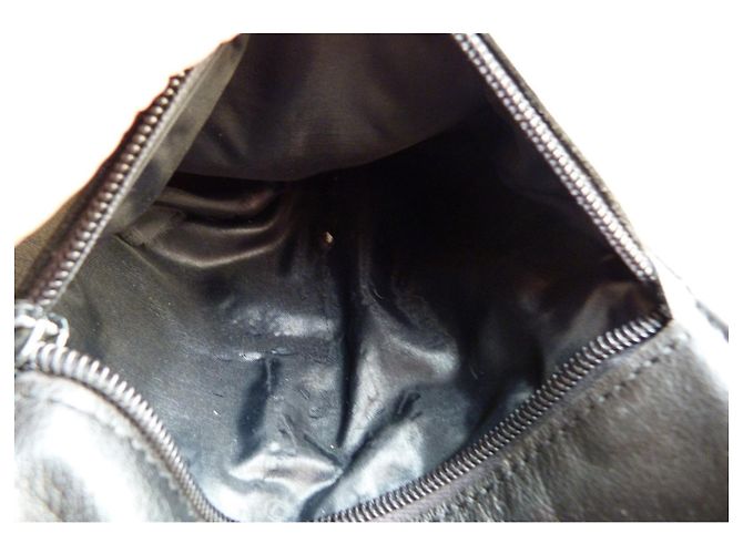 Borsa a tracolla Longchamp in pelle di agnello nera Nero - vista 10
