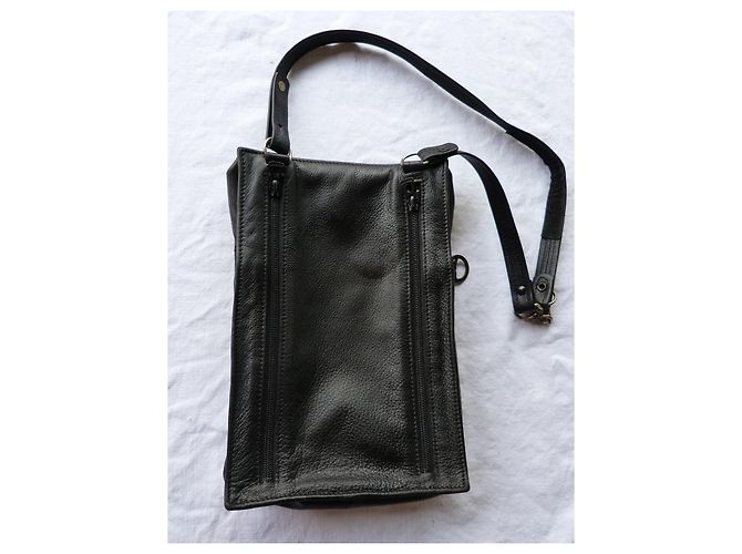 Borsa a tracolla Longchamp in pelle di agnello nera Nero - vista 2
