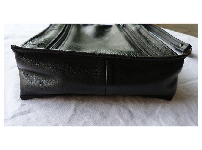 Borsa a tracolla Longchamp in pelle di agnello nera Nero - vista 3