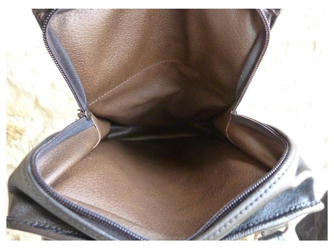 Borsa a tracolla Longchamp in pelle di agnello nera Nero - vista 5