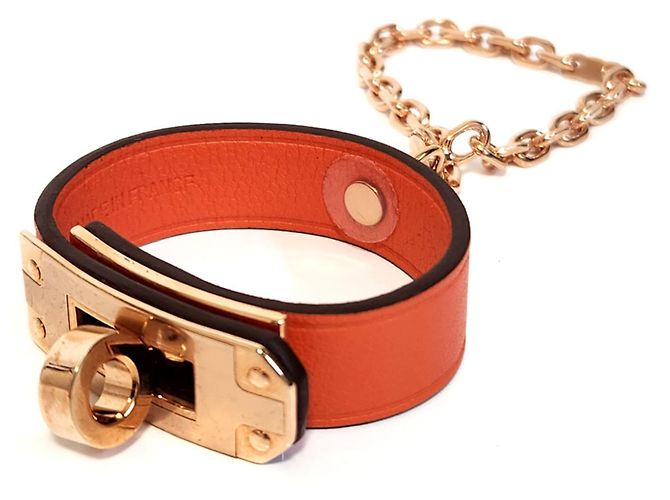 Hermès Porte-gants Hermes Kelly Orange - vue 2