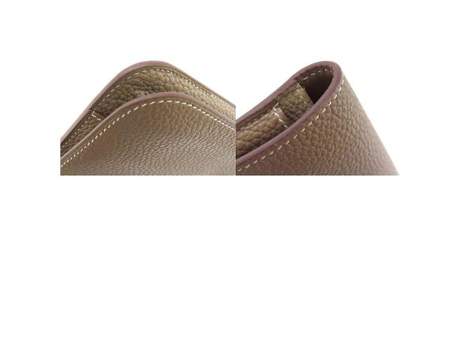 Hermès Cartera larga Hermes Dogon Duo GM Etoupe Beige - vista 10