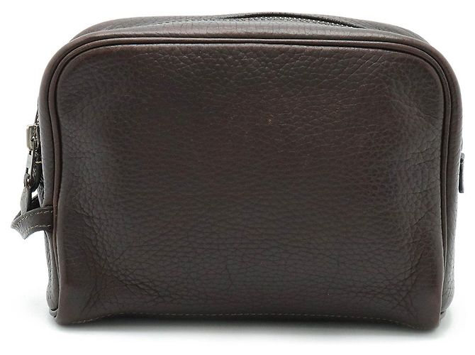 Hermès Pochette Victoria PM Hermes Truss Marrone scuro - vista 2