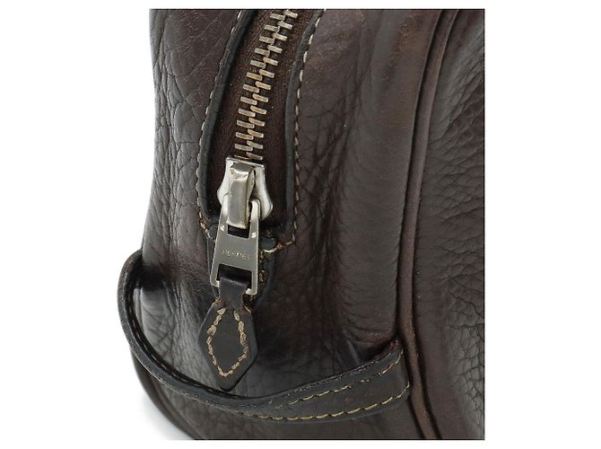 Hermès Pochette Victoria PM Hermes Truss Marrone scuro - vista 5