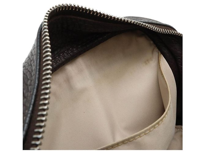Hermès Pochette Victoria PM Hermes Truss Marrone scuro - vista 8