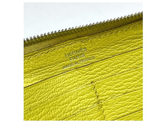 Hermès Cartera larga de cuero amarillo Hermes - vista 10