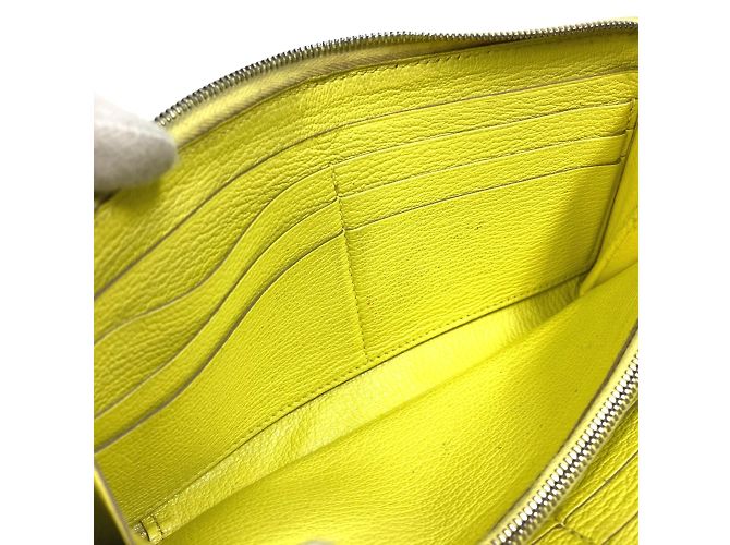 Hermès Cartera larga de cuero amarillo Hermes - vista 11