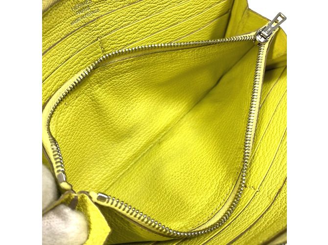 Hermès Cartera larga de cuero amarillo Hermes - vista 12