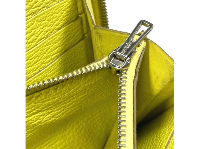 Hermès Cartera larga de cuero amarillo Hermes - vista 13