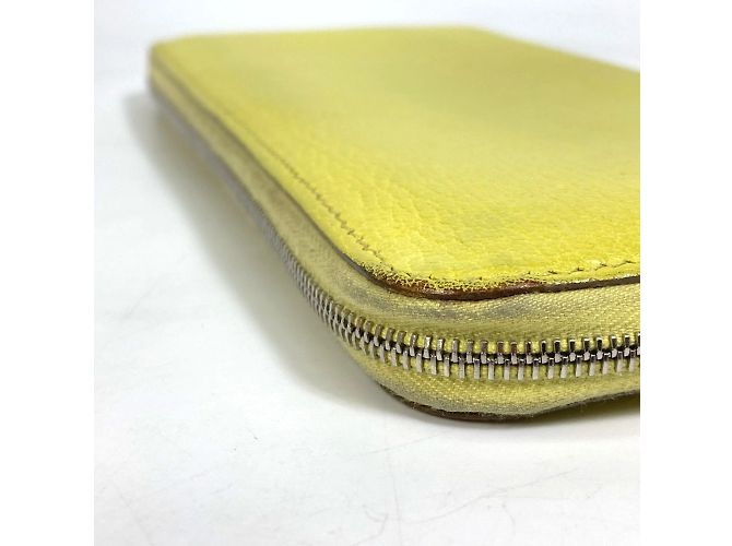Hermès Cartera larga de cuero amarillo Hermes - vista 5