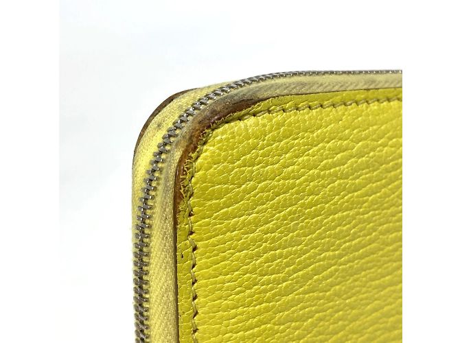 Hermès Cartera larga de cuero amarillo Hermes - vista 6