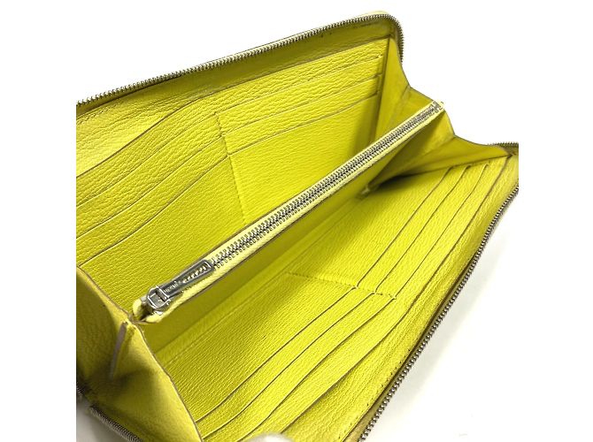 Hermès Cartera larga de cuero amarillo Hermes - vista 7