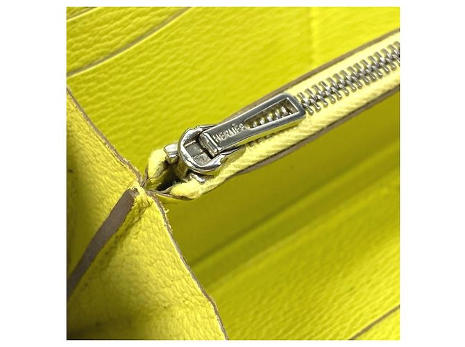 Hermès Cartera larga de cuero amarillo Hermes - vista 8