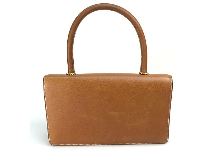 Hermès Borsa in pelle marrone Hermes - vista 2