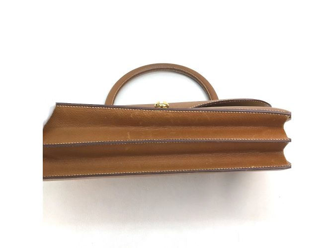 Hermès Borsa in pelle marrone Hermes - vista 3