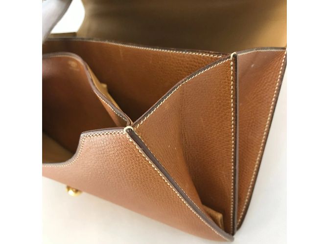 Hermès Borsa in pelle marrone Hermes - vista 7