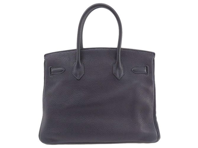 Hermès Borsa tote Hermes Birkin 30 Navy Blu navy - vista 2