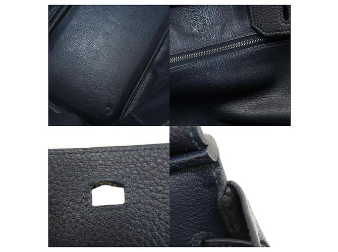 Hermès Borsa tote Hermes Birkin 30 Navy Blu navy - vista 5