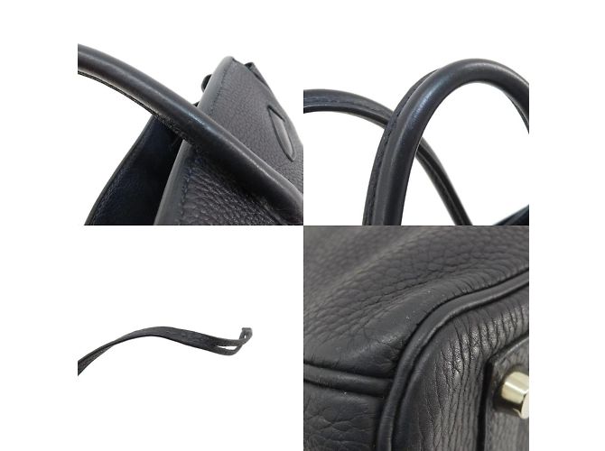 Hermès Borsa tote Hermes Birkin 30 Navy Blu navy - vista 9