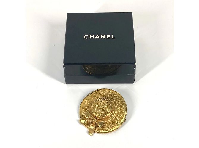 Broche vintage dourada da Chanel Dourado - vista 8