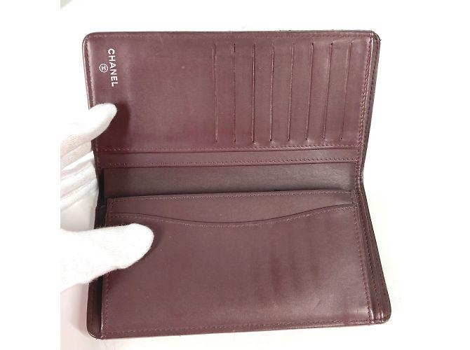 Chanel Black Leather Long Wallet - view 14