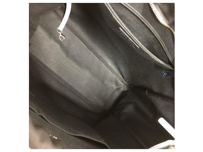Borsa a spalla in tessuto nero Chanel - vista 13